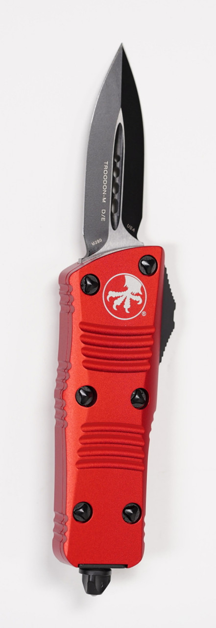 Microtech 238-1RD Troodon Mini Tactical Black, RED Handles