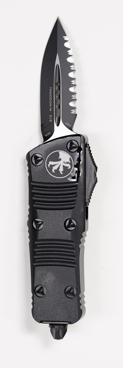 Microtech 238-3T Troodon Mini Tactical Black, Black Handles