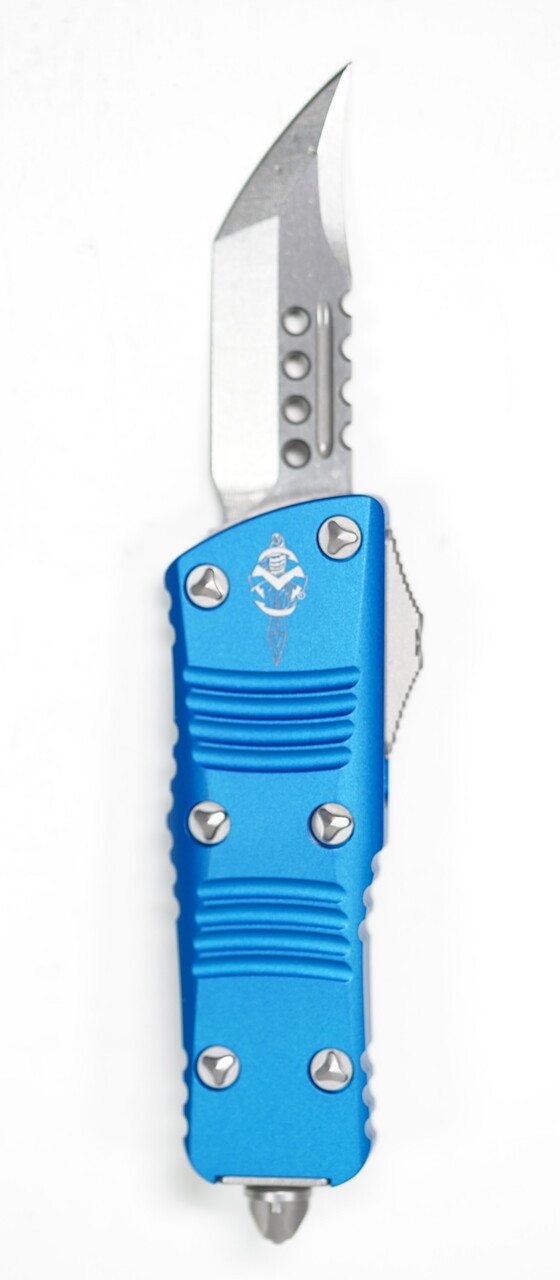 Microtech 819-10BLS Mini Troodon HellHound Blue