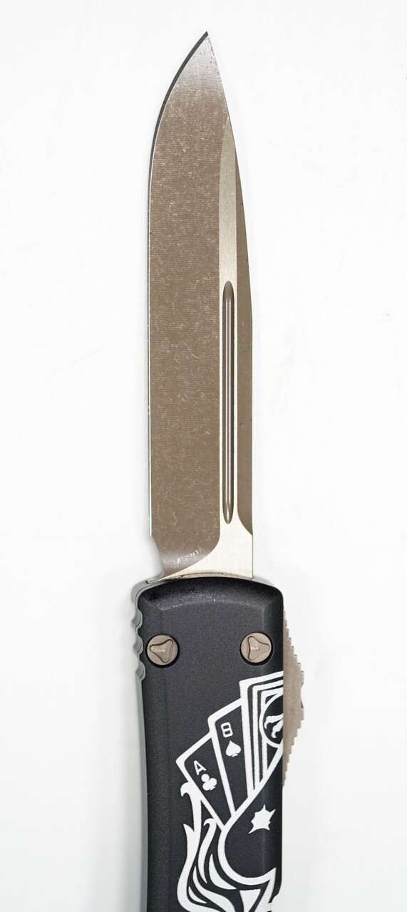 Microtech 121-13DMS Ultratech S/E Deadman's Hand Bronze Apoc - Image 5