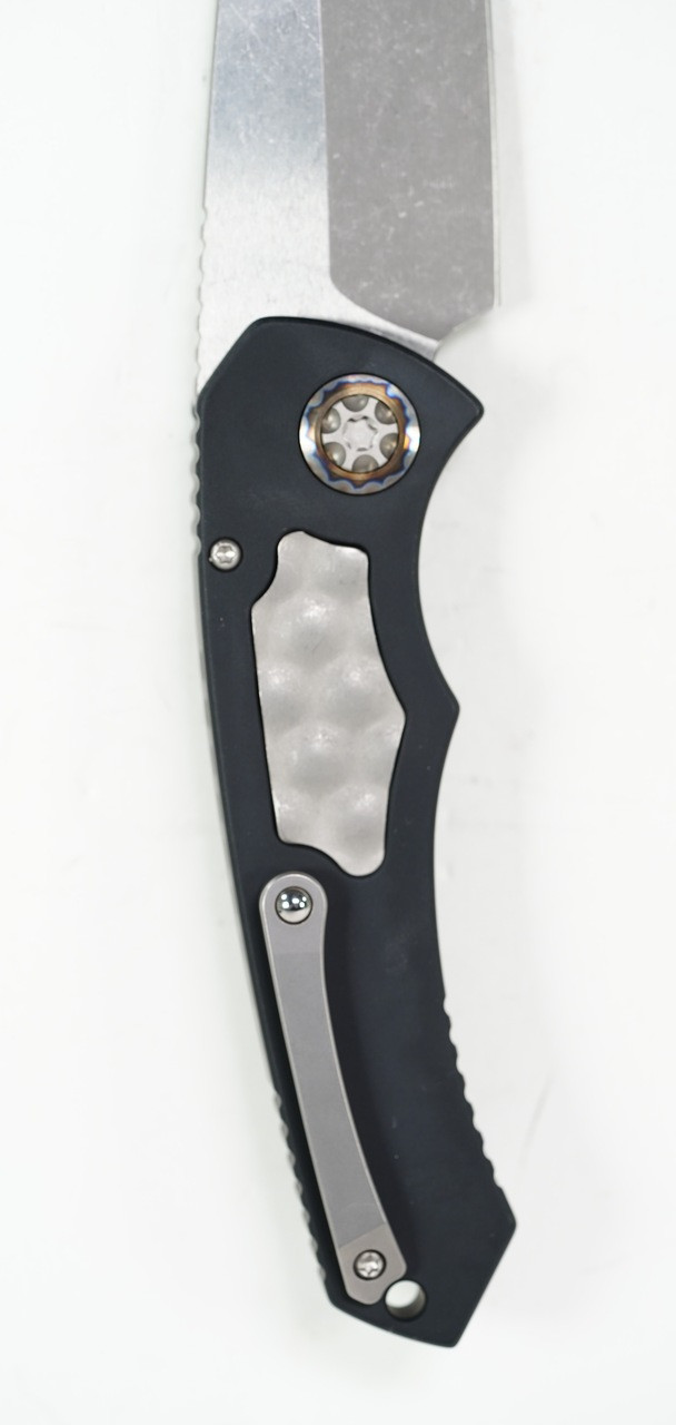 Heretic H048-5A Pariah Battleworn Elmax Blade, Black Handle - Image 2