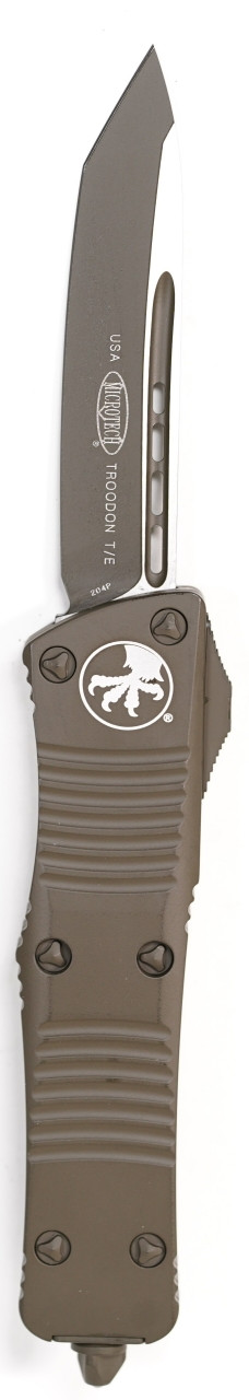 Microtech 140-1COD Troodon Tanto, Cerakote OD Green Handles