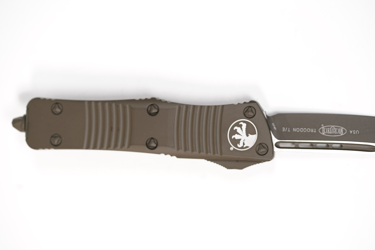 Microtech 140-1COD Troodon Tanto, Cerakote OD Green Handles - Image 5