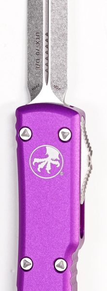 Microtech 147-10VI UTX-70 Stonewashed D/E Dagger, Violet
