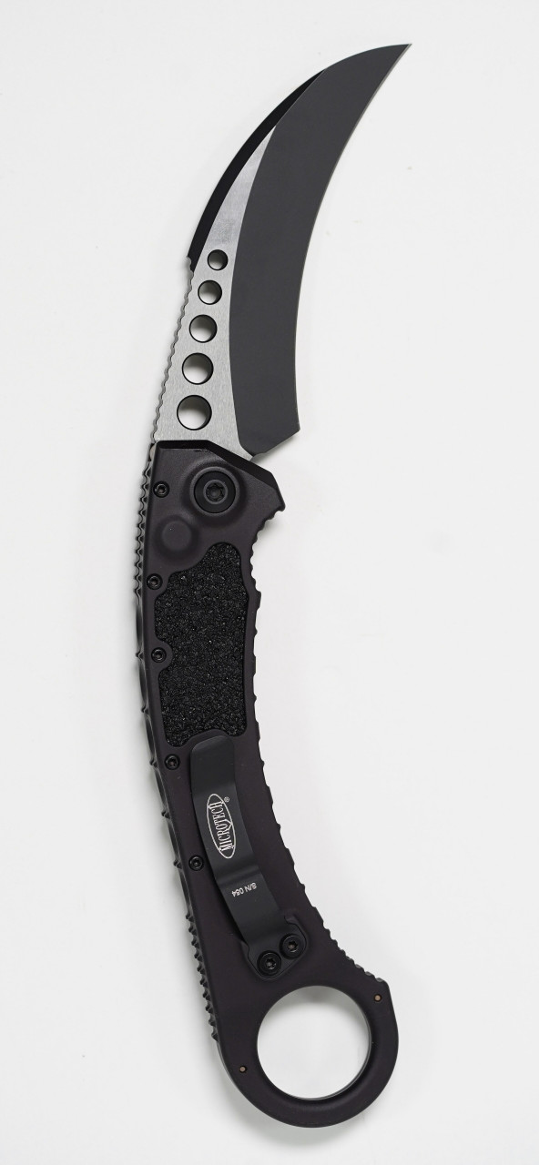 Microtech 266-1T Hawk Karambit Black Blade, Black Handle - Image 3