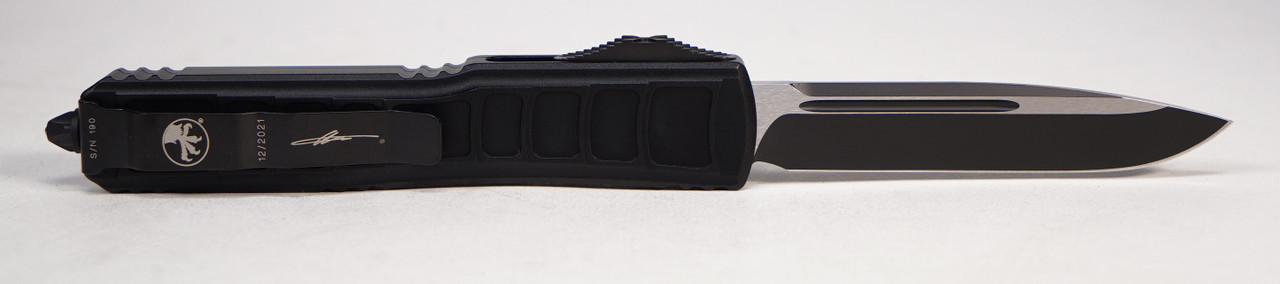 Microtech 121 II-1TS Ultratech II Signature Series Single Edge, Black Handle - Image 2