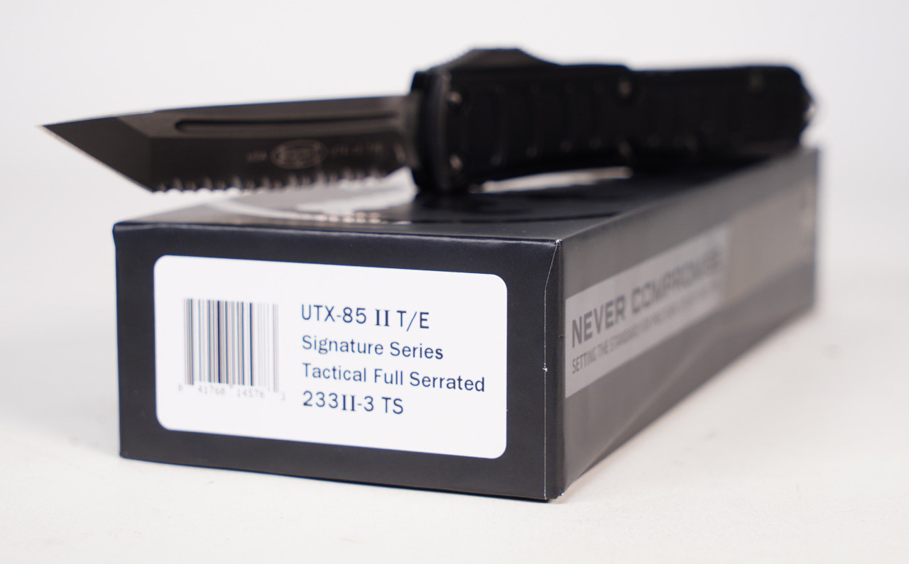 Microtech 233II-3TS UTX-85 Signature Series Tac, Black - Image 3