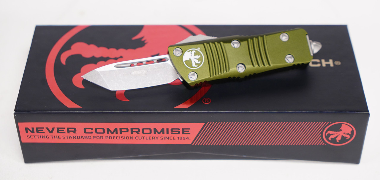 Microtech 240-10APOD Troodon Mini Apocal Tanto, OD Green - Image 2