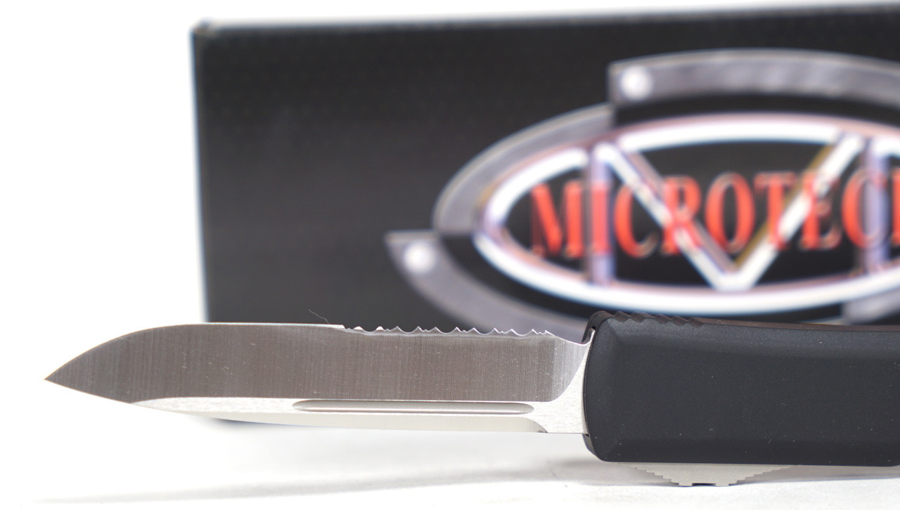Microtech 121-5 Ultratech Satin, Black Aluminum Handle - Image 5