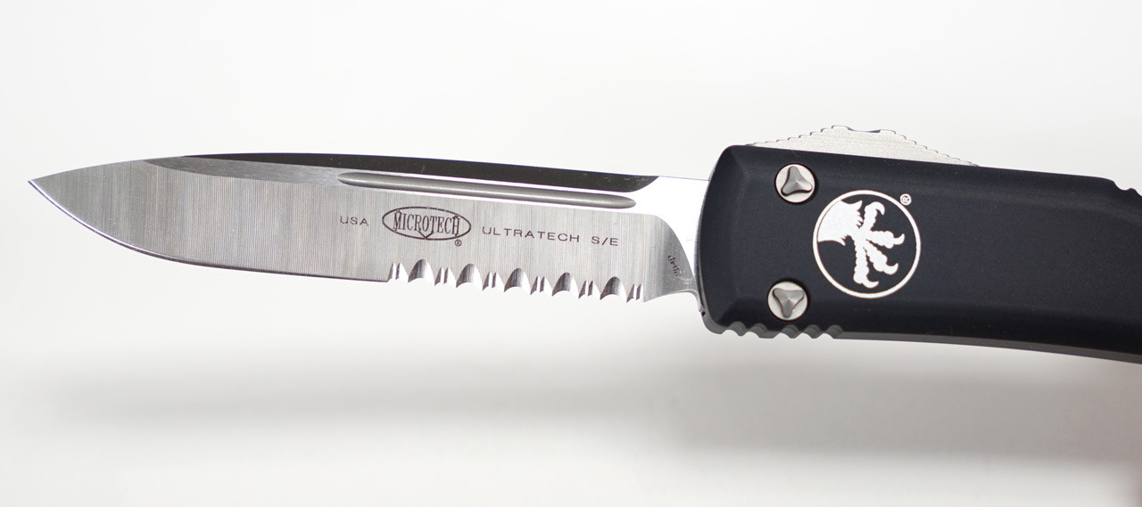 Microtech 121-5 Ultratech Satin, Black Aluminum Handle - Image 4