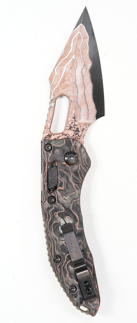 Microtech 169RL-16MS1 Stitch Baker Forge Damascus - Image 2