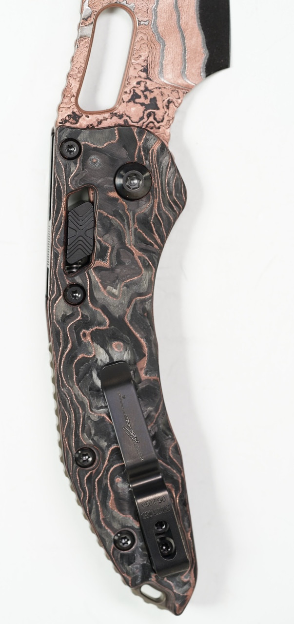 Microtech 169RL-16MS1 Stitch Baker Forge Damascus - Image 8