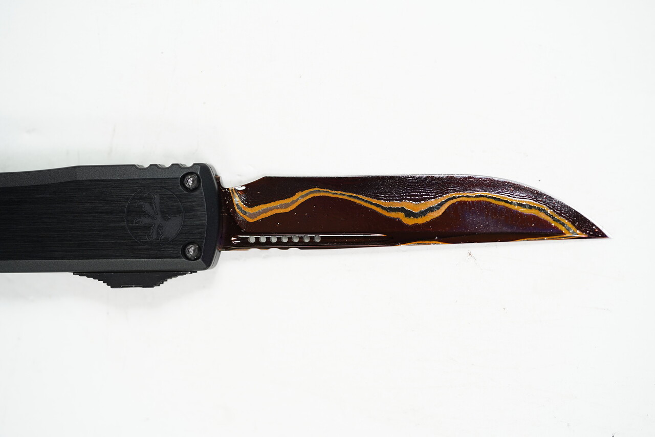 Microtech Ultratech GEN III Blued Coppermai Damascus - Image 9
