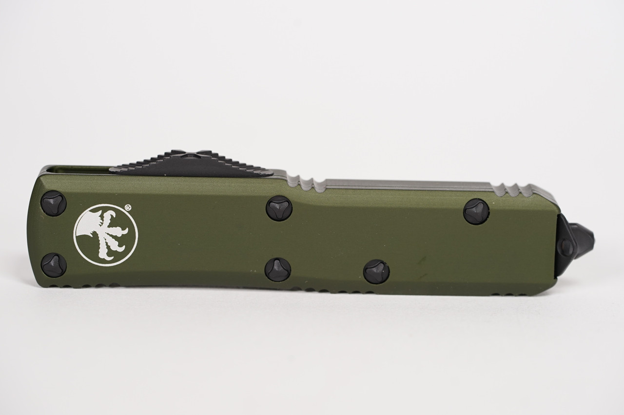 Microtech 233-2OD UTX-85 BLK Tanto Combo, OD GRN Handles - Image 5