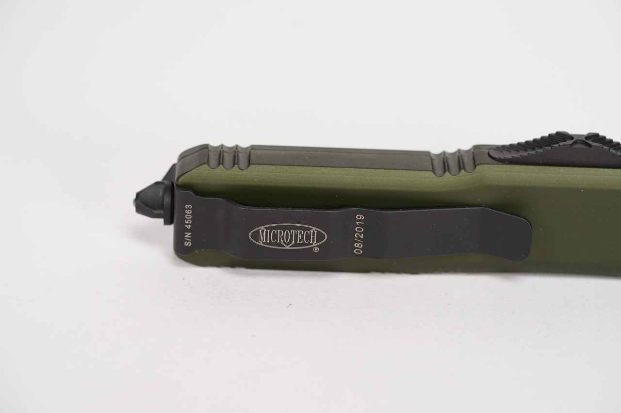 Microtech 233-2OD UTX-85 BLK Tanto Combo, OD GRN Handles - Image 7