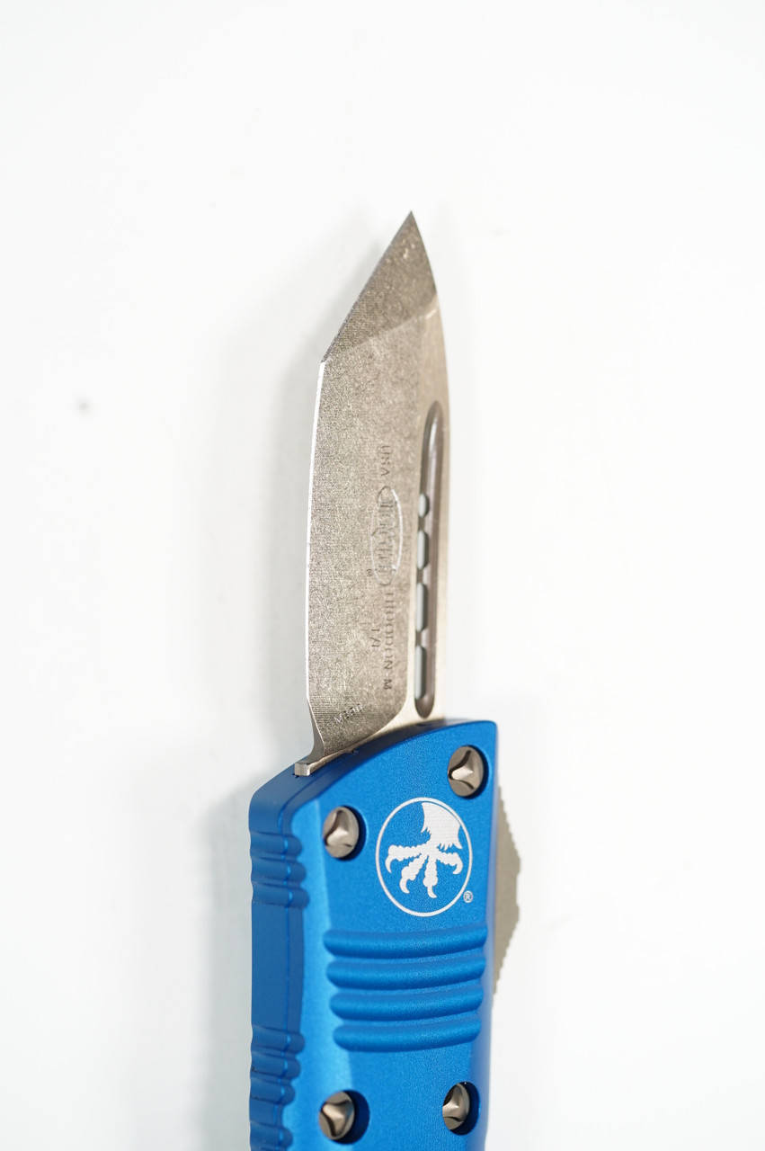 Microtech 240-13BL Mini Troodon T/E Bronze Blue - Image 5