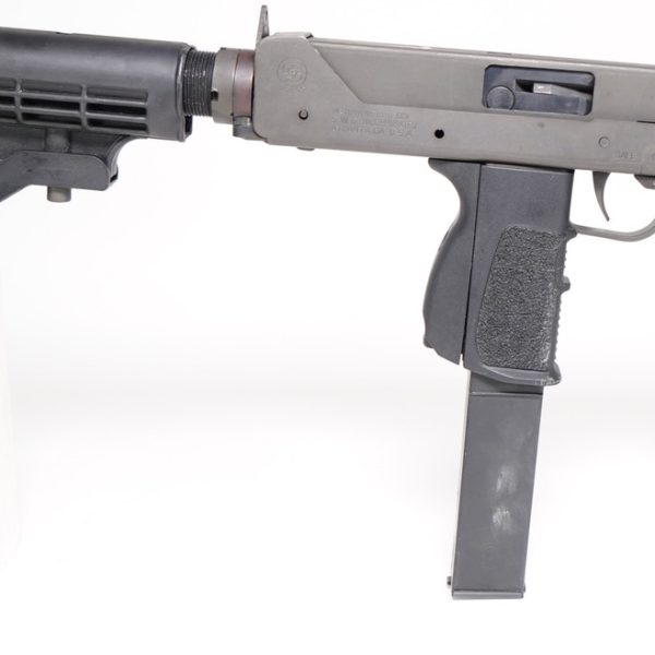 SWD INC M-11 9mm with AR-15 Buttstock and upgraded magwell