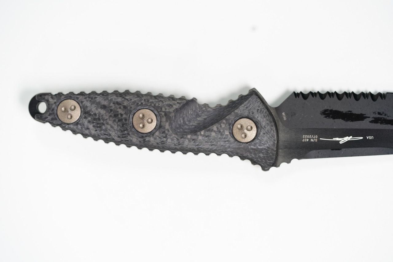 Microtech 113M-2DLCCFS SOCOM Alpha Mini, Carbon Fiber Handle - Image 4