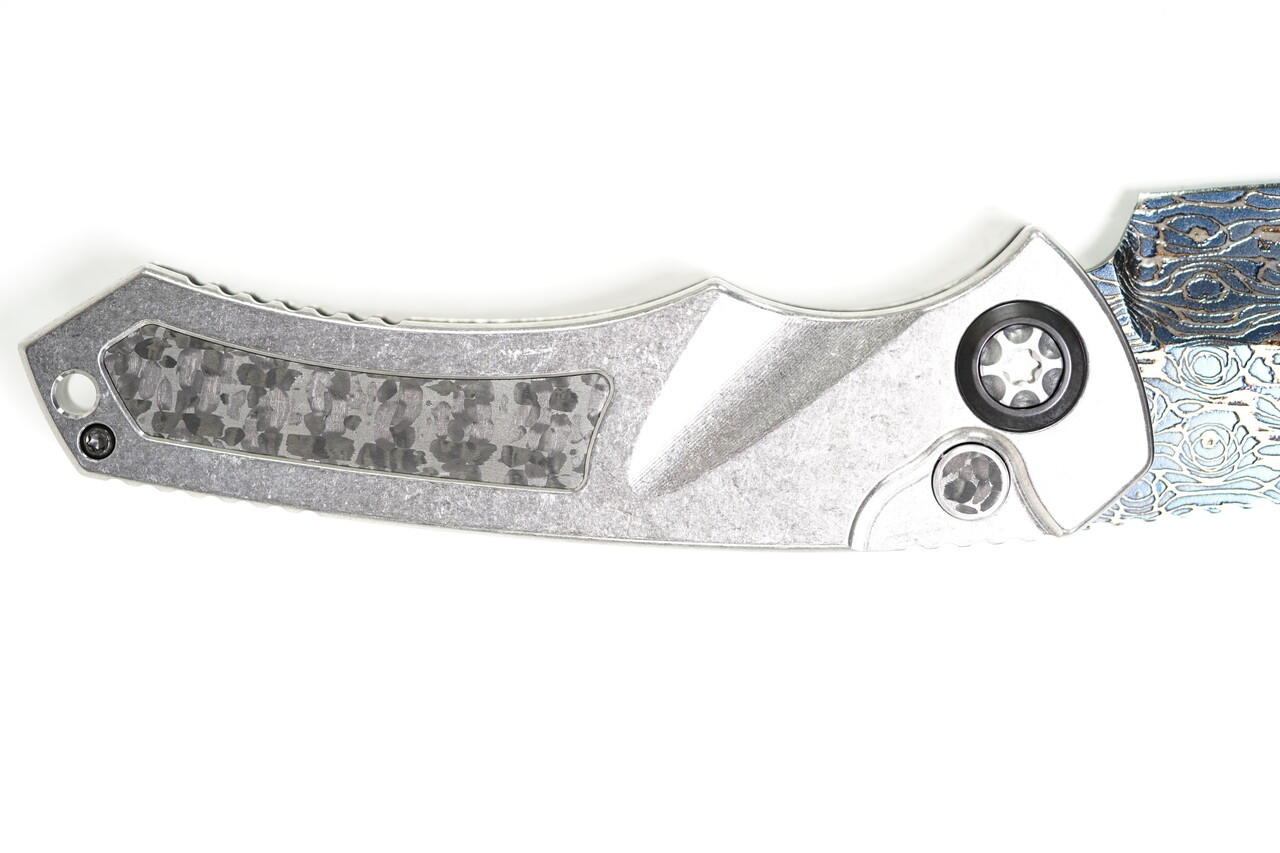 Heretic Pariah Blued Vegas Forge Damascus Blade - Image 5