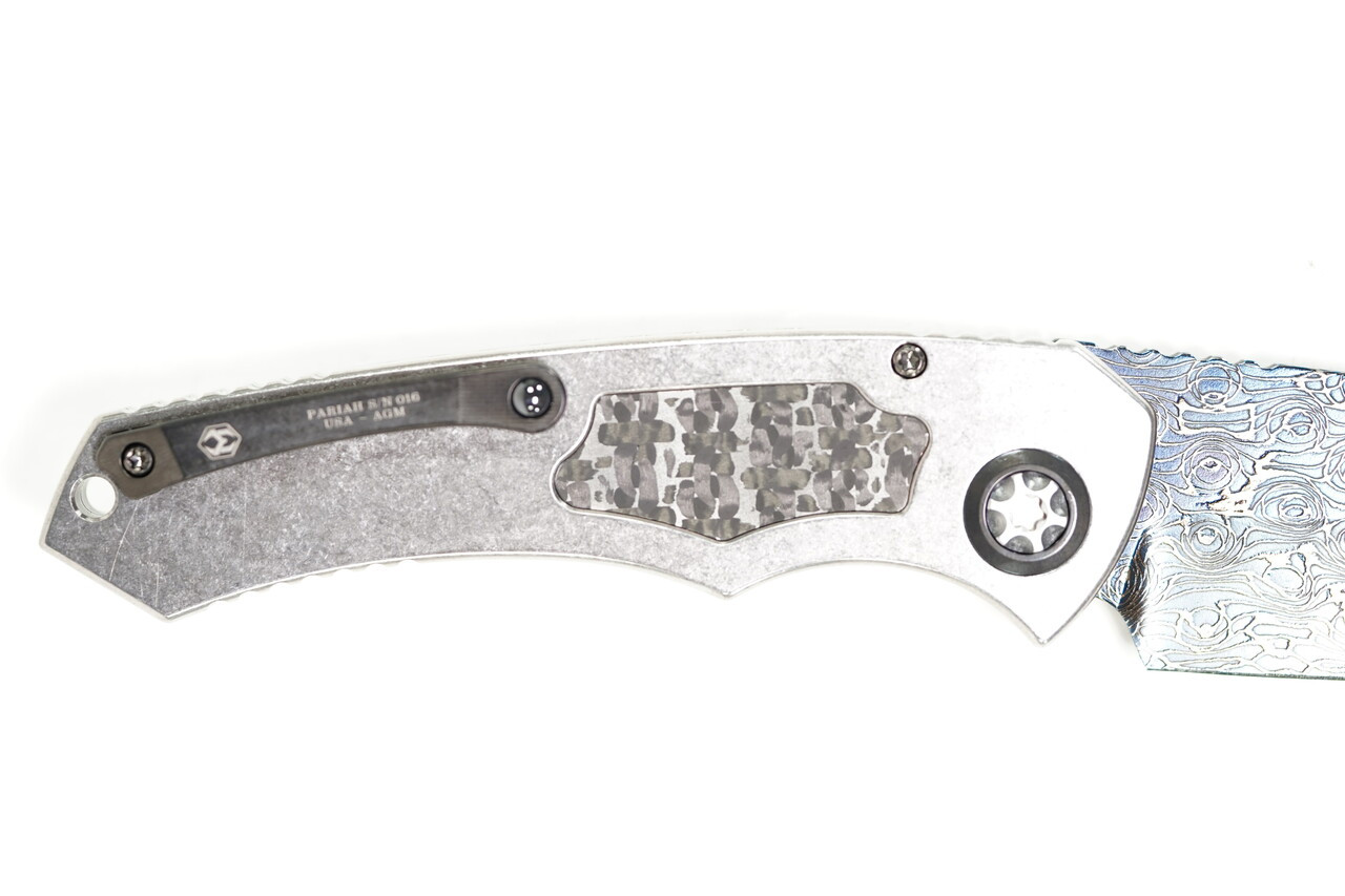 Heretic Pariah Blued Vegas Forge Damascus Blade - Image 4