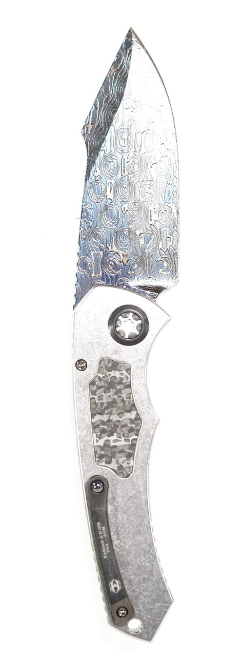 Heretic Pariah Blued Vegas Forge Damascus Blade - Image 2