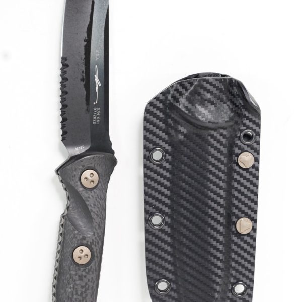 Microtech 113-2DLCCFS SOCOM Alpha Black, Carbon Fiber Handle