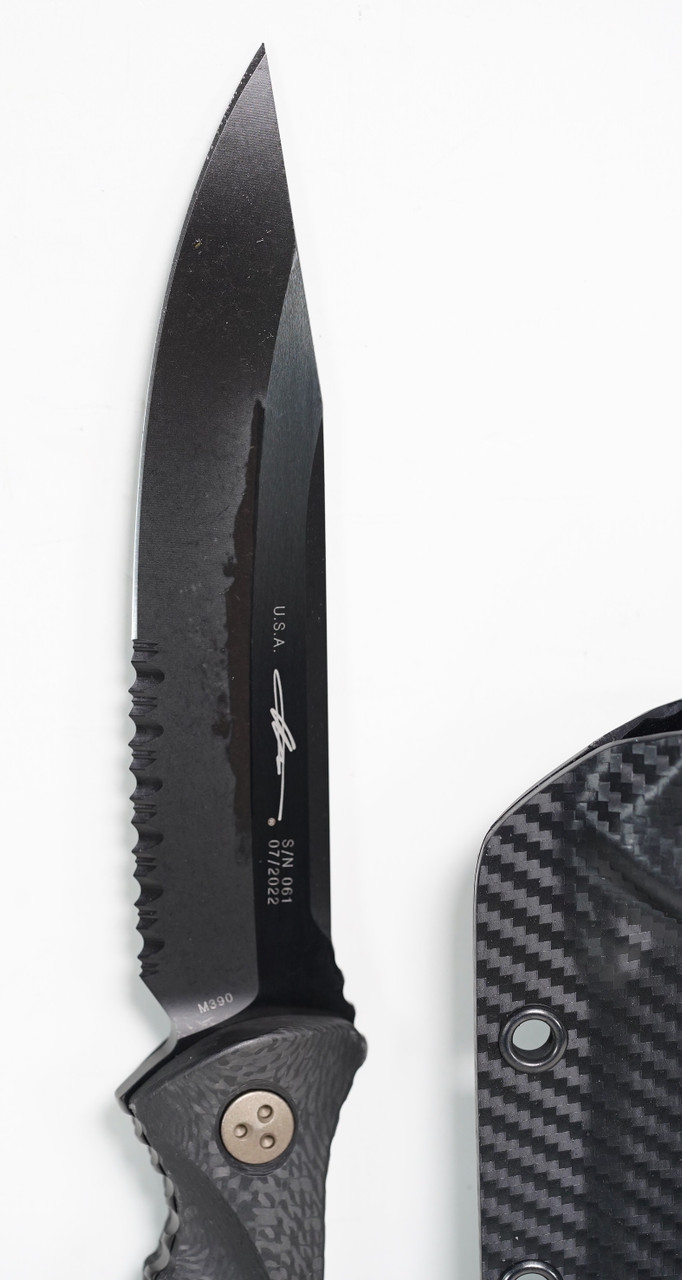 Microtech 113-2DLCCFS SOCOM Alpha Black, Carbon Fiber Handle - Image 6