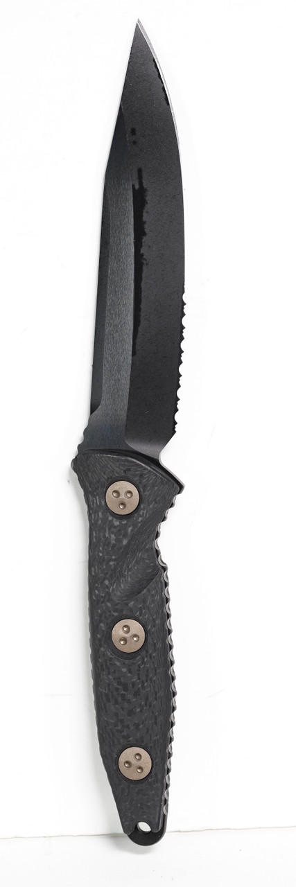 Microtech 113-2DLCCFS SOCOM Alpha Black, Carbon Fiber Handle - Image 2