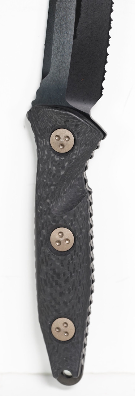 Microtech 113-2DLCCFS SOCOM Alpha Black, Carbon Fiber Handle - Image 3