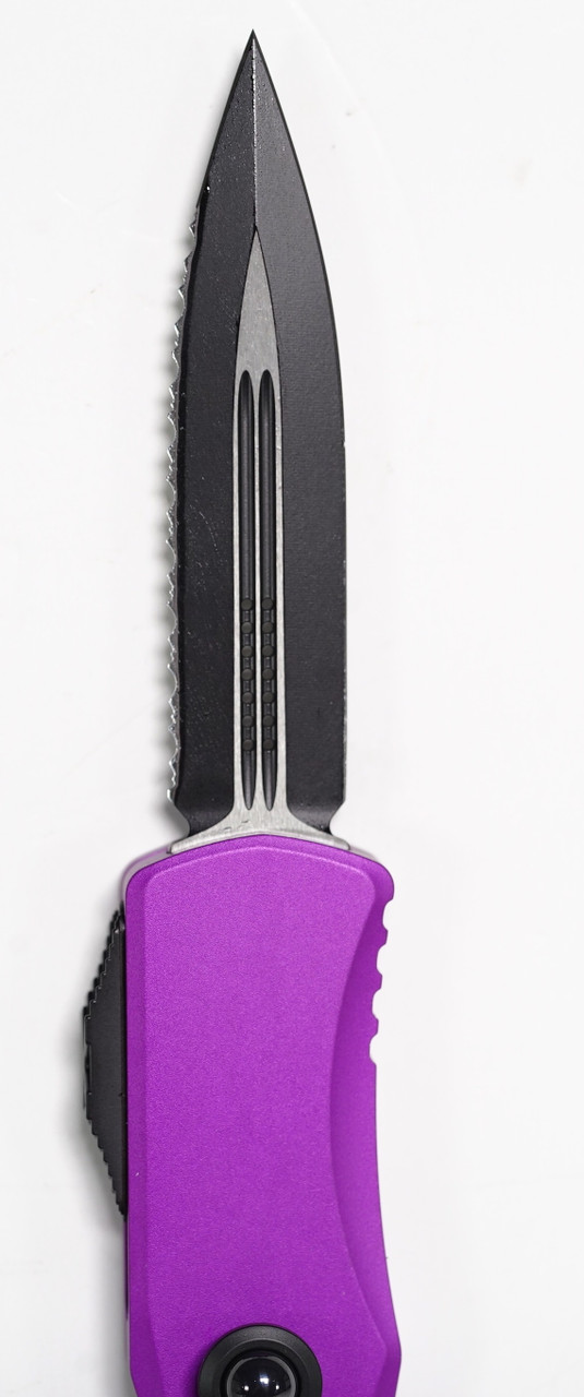 Microtech 702-3VI Hera Black P/S, Violet Handles - Image 3
