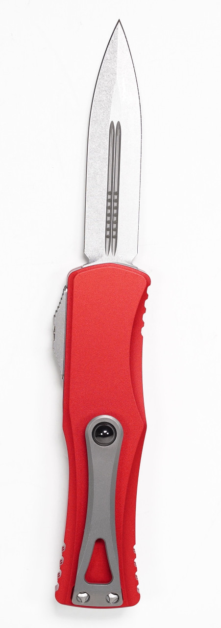 Microtech 702-10RD Hera Stonewashed, RED Handles - Image 5