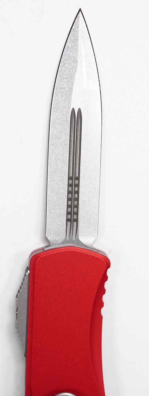 Microtech 702-10RD Hera Stonewashed, RED Handles - Image 2