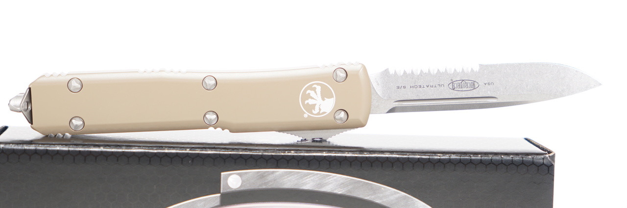 Microtech 121-11TA Ultratech Stonewashed, Tan Handle