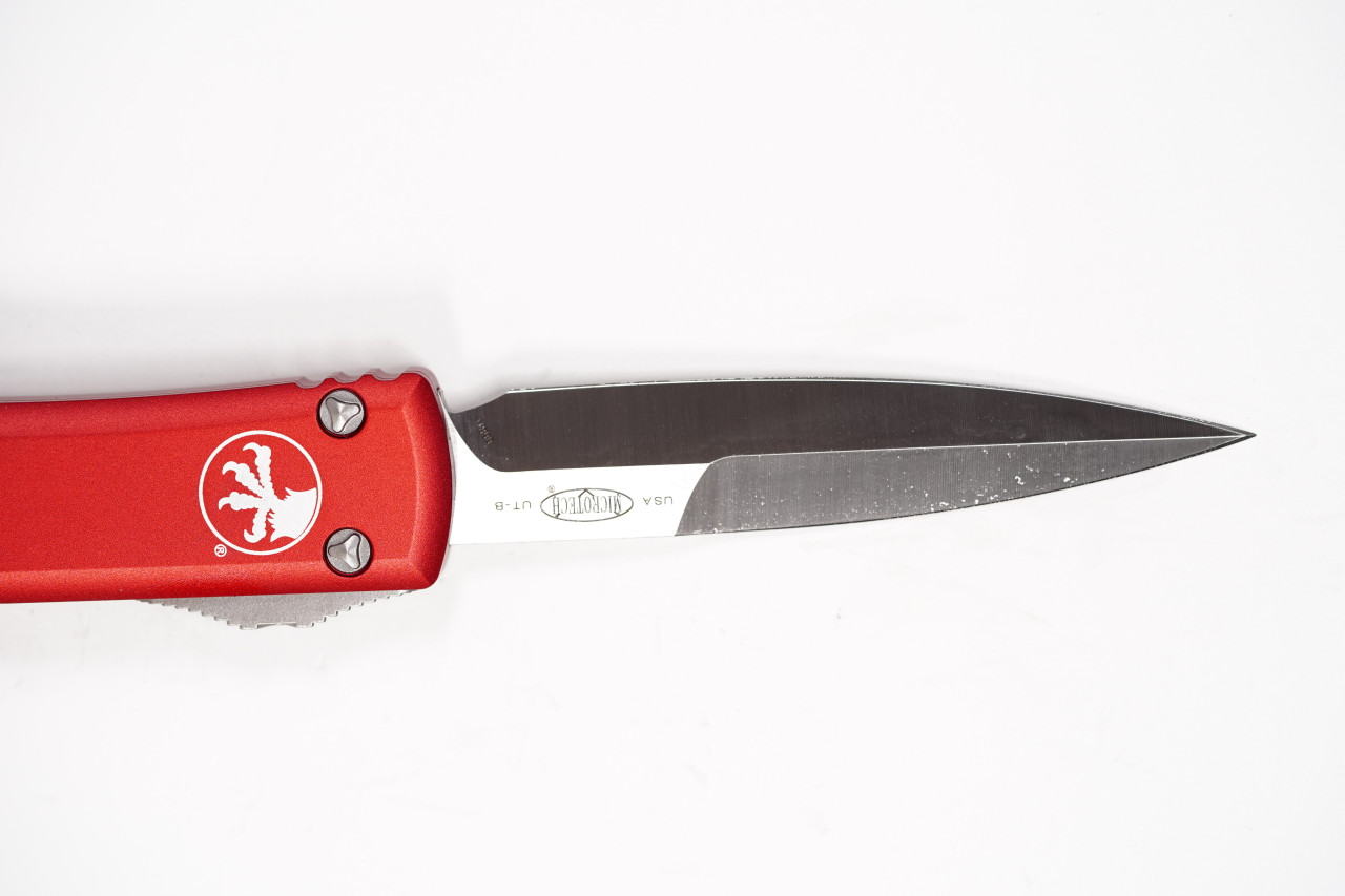 Microtech 120-4RD Ultratech Satin, RED Aluminum Handles - Image 6