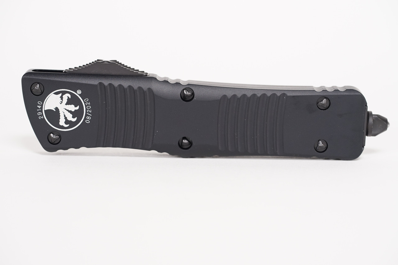 Microtech 144-1T Combat Troodon Black Tanto, Black Handles