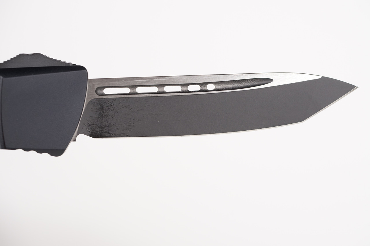 Microtech 144-1T Combat Troodon Black Tanto, Black Handles - Image 6