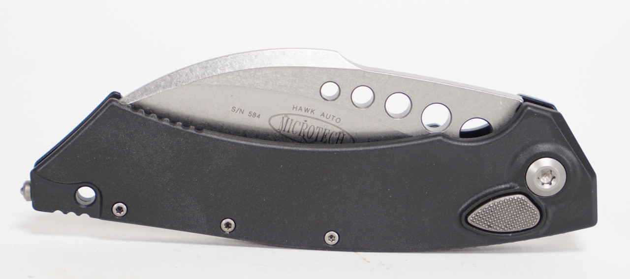 Microtech 166S-10 Hawk Stonewashed Karambit - Image 3