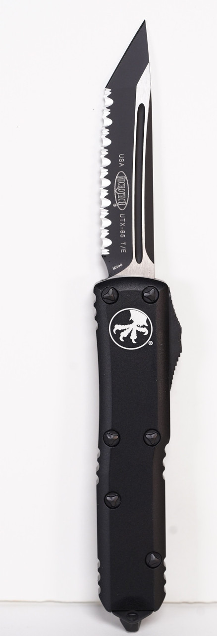 Microtech 233-3T UTX-85 Black Tanto Full Serrated Blade - Image 2