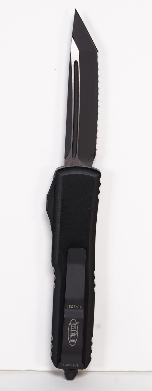 Microtech 233-3T UTX-85 Black Tanto Full Serrated Blade - Image 3