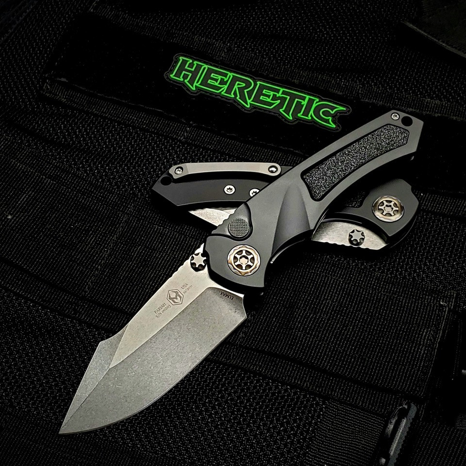 Heretic H048-2A Pariah Stonewash, BLK Grip Tape Handle - Image 2