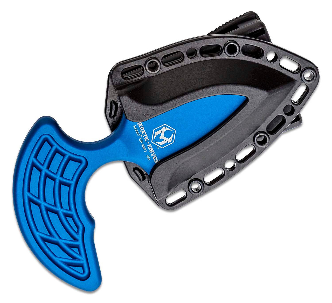 Heretic Sleight Modular Push Dagger Black DLC, Blue Handle - Image 3