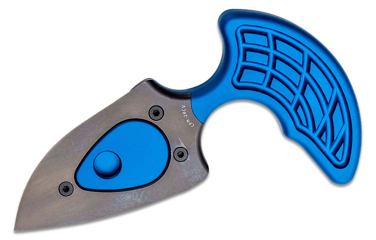 Heretic Sleight Modular Push Dagger Black DLC, Blue Handle - Image 2