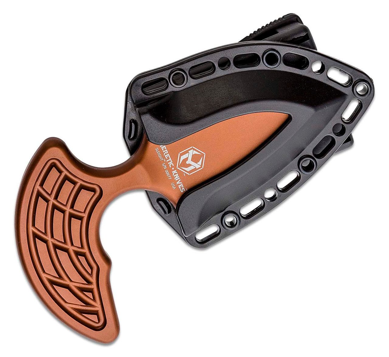 Heretic Sleight Modular Push Dagger Black DLC, Bronze Handle - Image 3