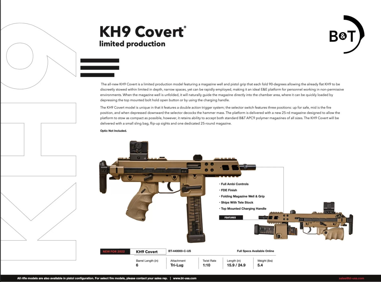 B&T LLC KH9 Covert Limited Production 9mm - Image 7