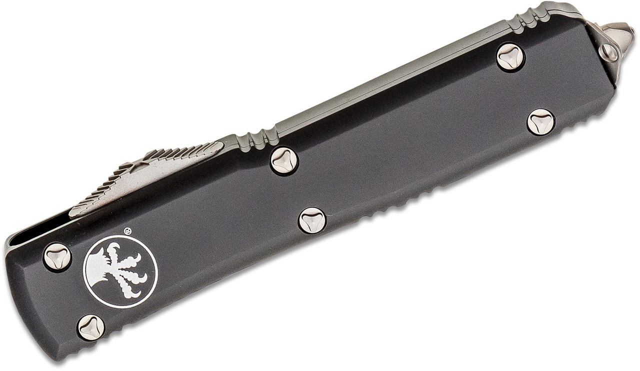 Microtech 120-4 Ultratech Satin, Black Aluminum Handles - Image 2