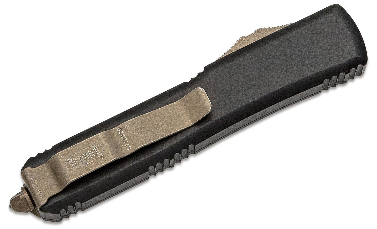 Microtech 121-13AP Ultratech Bronze Apocalyptic, BLK Handles - Image 2