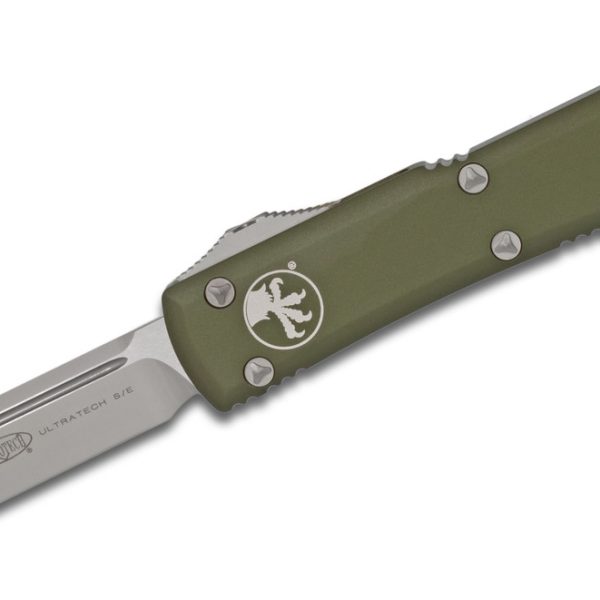 Microtech 121-4OD Ultratech Satin, OD Green Aluminum Handle
