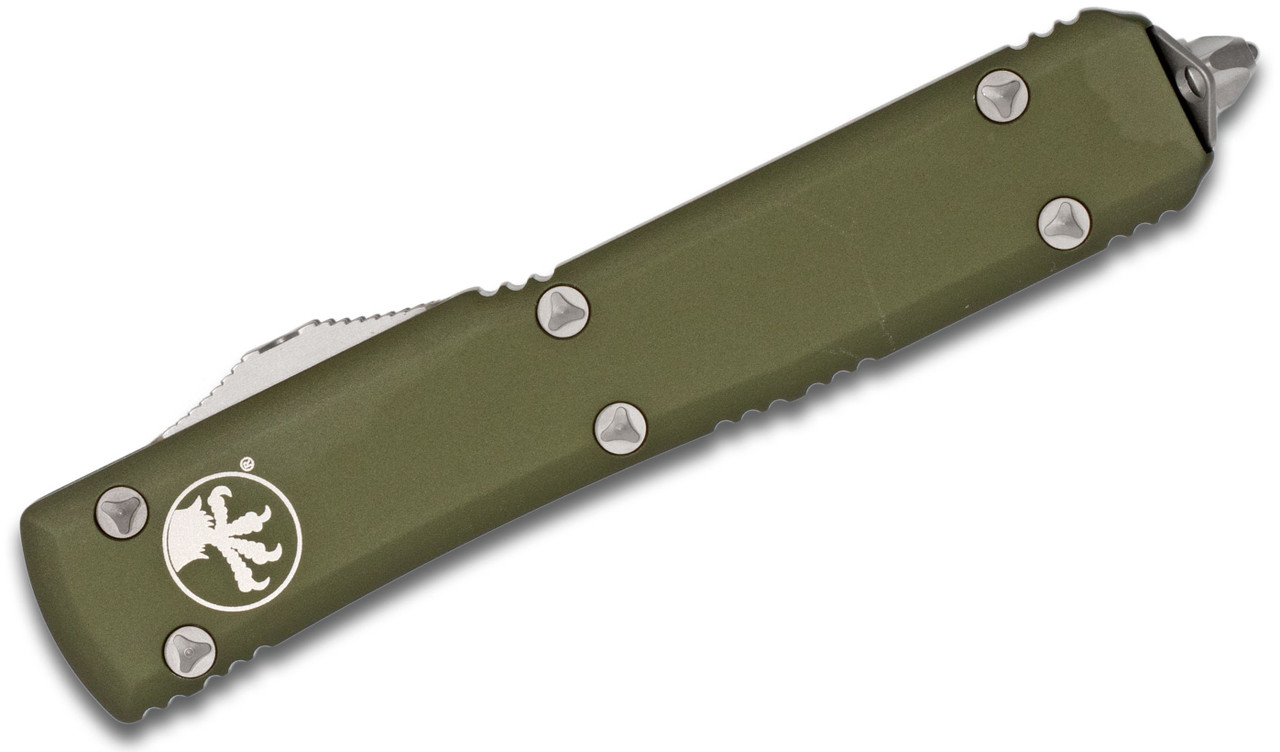 Microtech 121-4OD Ultratech Satin, OD Green Aluminum Handle - Image 3
