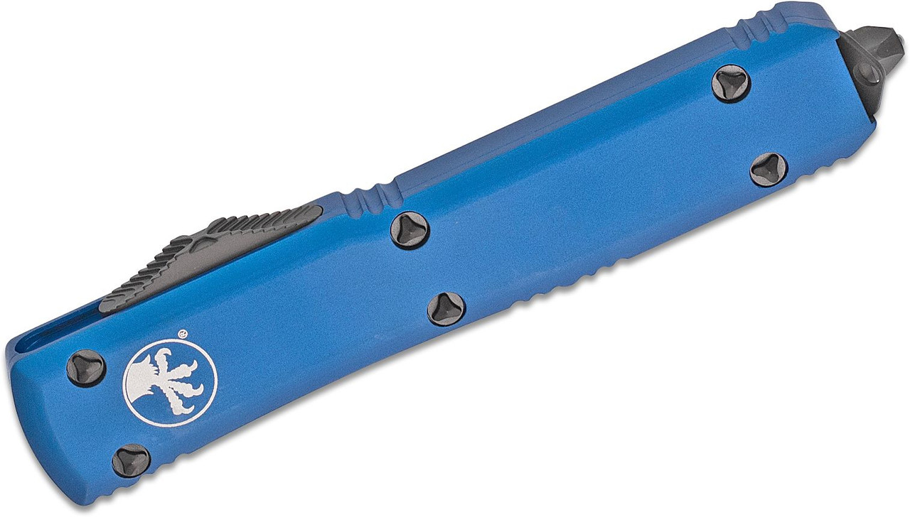 Microtech 122-1BL Ultratech Black, Blue Aluminum Handle - Image 2
