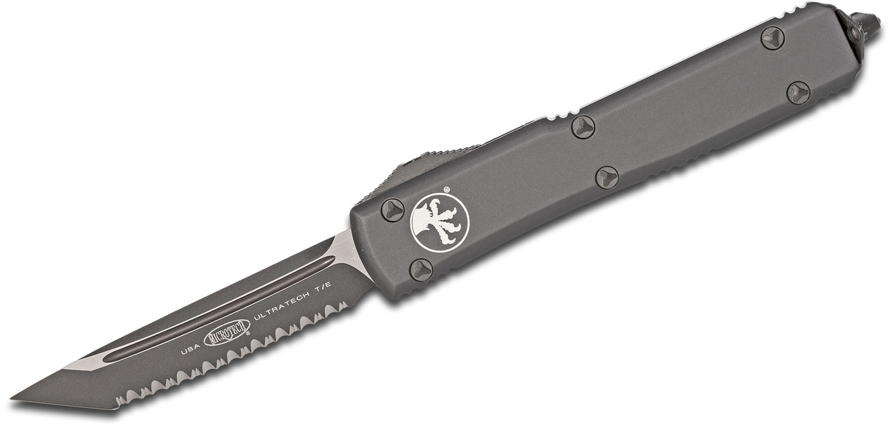 Microtech 123-3T Ultratech Tactical Blk Tanto, Blk Handle